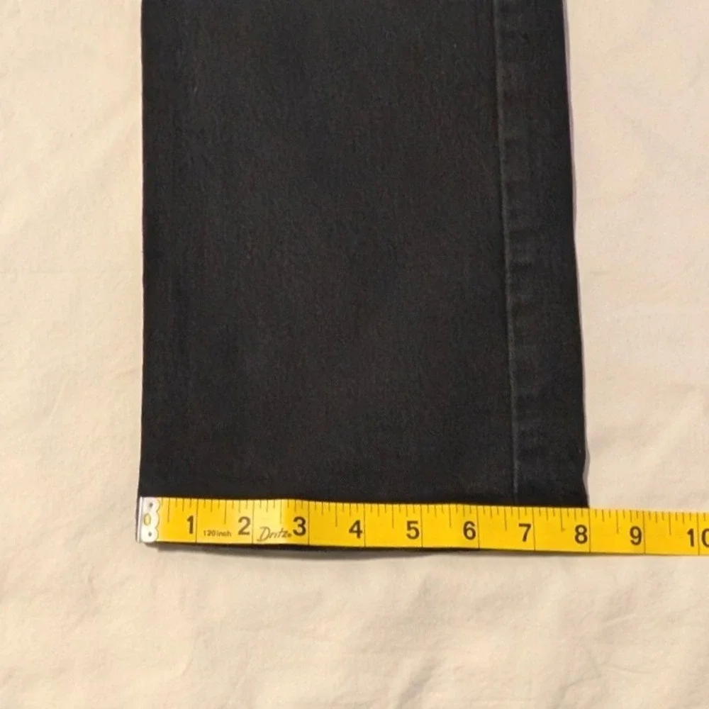 Levis 513 Slim Straight Jeans Mens 36x34 Black Denim Pants 00513-0691